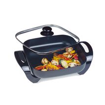 Electric Fry Pan 1500 Watts | Non-Stick Coating & Tempered Glass Lid | Multi-Setting Temperature Control by GAF