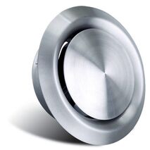 Stainless Steel Cone Grille | 100mm Duct Size | Adjustable Airflow Control | Durable Construction by Allvent