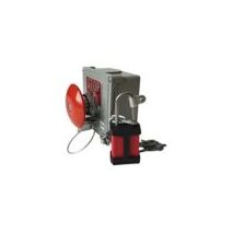 Emergency Stop Pushbutton Station | IP66 Rated | Red Actuator & Chrome Bezel | Eaton