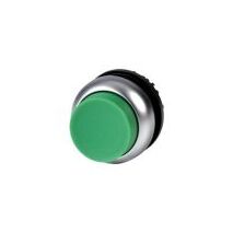 Momentary Pushbutton Switch | Green Color | Titanium Bezel | Custom Labeling by Eaton