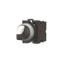 Industrial Selector Switch | Maintained 2-Position | Thumb-Grip & Titanium Bezel | Eaton