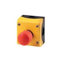 Emergency Stop Button | Mushroom Head Pushbutton | 1 NC & 1 NO Contact | Red & Yellow by Eaton