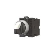 Maintained 3-Position Selector Switch | Thumb-Grip & Titanium Bezel | 2 N/O Contacts | Eaton