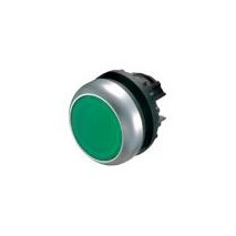 Illuminated Push Button Switch | Green Color | Maintained Operation | Titanium Bezel by Eaton