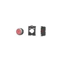 Industrial Control Pushbutton | Red Momentary Design | 1 NC Contact | Titanium Bezel by Eaton