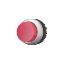 Illuminated Pushbutton Actuator | Red Color | Titanium Bezel | Momentary Design by Eaton