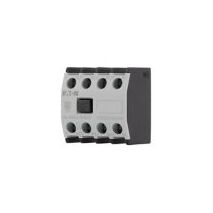 4 Pole Auxiliary Contact Module | 4 N/O Contacts | Rated 10 A at 24 V DC | Finger-Proof Protection by Eaton