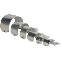 Hot Dipped Galvanised Half Saddle for 40mm Tubing | Corrosion Resistant | Durable Construction by Tuff