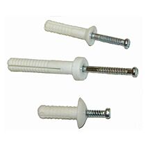 Nail Inn Anchor Round Head 6.5mm | Durable Nylon | Pack of 25 | Corrosion Resistant by Tuff