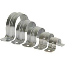 Hot Dipped Galvanised Full Saddle for 20mm Tubing | Corrosion Resistant | Secure Pipe Support by Tuff