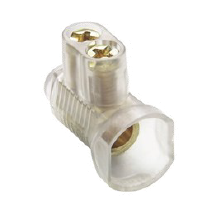 Double Screw Connector 32amp | Clear Insulating Plastic | Secure Connections | 3 x 6.0mm by Tuff