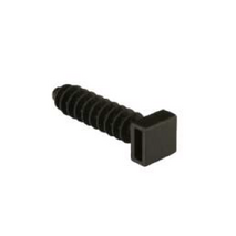 Christmas Tree Plug Black 6mm | Durable Plastic | Pack of 100 | Easy Cable Management by Tuff