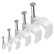 Flat Nail In Clip for 4.0mm T&E | Secure Fastening | Pack of 500 | Tuff