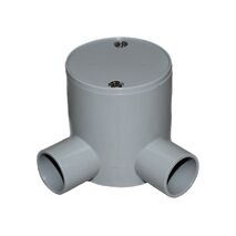 Right Angle Deep Junction Box | 25mm Size | Durable Plastic | Easy Conduit Direction by GTS
