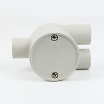 20mm Shallow J Box Y Style | Durable Plastic | Compact Design | Electrical Conduit by GTS