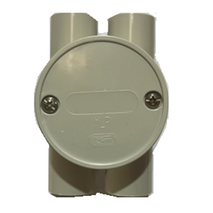 25mm Deep Junction Box H Style | Durable Plastic/Metal | Compact Design | Easy Wiring Access by GTS