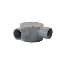 25mm Right Angle Shallow Junction Box | Designed for 25mm Conduit | Space-Saving Depth | Easy Direction Changes by GTS