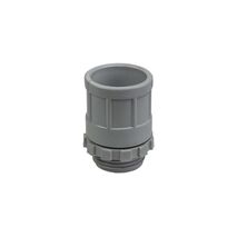 20mm Plain to Screwed Adaptor with Locknut | Durable Construction | Secure Fitting | Ideal for Electrical Conduit by GTS