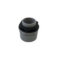32mm Corrugated Conduit Straight Gland | Includes Locknut & Durable Plastic | Secure Connection by GTS
