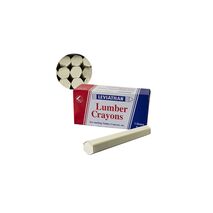 Lumber Marking Crayons White | Pack of 12 | High Visibility on Dark Surfaces | Non-Toxic by GTS