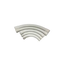 25mm Sweep Bend 90° | Durable Plastic | Smooth Cable Routing | White Finish by GTS