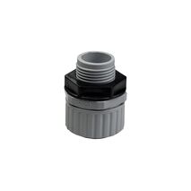 20mm Corrugated Conduit Straight Gland with Locknut | Durable Plastic | Secure Fitting | Straight Connection by GTS