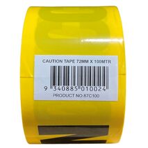 Caution Tape 72mm x 100m | High-Visibility Color | Weather-Resistant Material | Easy Setup by CW Brands
