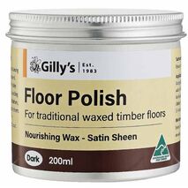 Floor Polish Dark 200ml | Beeswax-Based | Quick Drying & Lustrous Finish by CW Brands