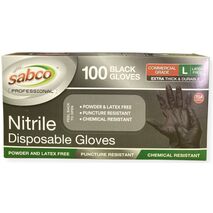 Nitrile Disposable Gloves Large Box of 100 | Chemical Resistant | Snug Fit & Comfortable | CW Brands