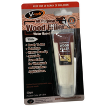 Wood Filler White 50g | Ready-Mixed Multipurpose Filler | Paintable & Easy to Clean by CW Brands
