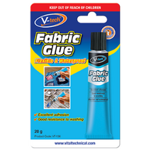 Fabric Glue 20GM | Water-Based Adhesive | Strong & Flexible Bond | Clear Finish by CW Brands