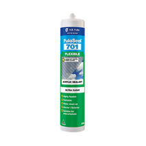 Ultra Clear Acrylic Sealant 300g Cartridge | Water-Based | Mould Resistant & Flexible | Clear by H.B Fuller