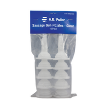 Sausage Gun Nozzles Pack of 10 | Compatible with All Adhesives | Easy to Trim by H.B Fuller