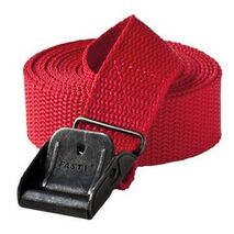 Cargo Strap 2.5M x 25MM Red | Steel Buckles & UV-Resistant | 10 Pack by CW Brands