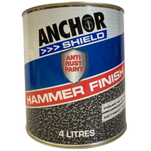 Hammer Finish Paint 4LT | Durable Protective Coating | Restores Metal Surfaces | Slip Resistant | Silver by CW Brands