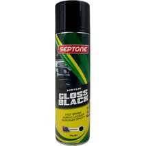 Acrylic Paint Gloss Black Aerosol 400g | Acid Etch Primer | Durable Finish | Easy Application by CW Brands