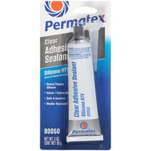 Clear RTV Silicone Adhesive Sealant | Waterproof & Flexible | -59°C to 204°C | 85g by CW Brands