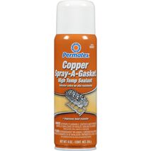 Copper Spray Gasket Sealant | -45°C to 260°C | Fast-Drying & Automotive Fluid Resistant | 255g by CW Brands