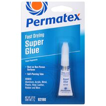 Super Glue Tube 2G | Fast-Drying & Strong Adhesive | Self-Piercing Application by CW Brands