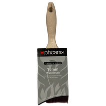 Wall Paint Brush 75mm | Nylon Polyester Blend | Stiff Filaments & Stainless Steel Ferrule | CW Brands
