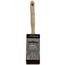 Sash Cutter Brush 63mm | Stiff Nylon Polyester Filament | Stainless Steel Ferrule & Pins | Precision Painting by CW Brands