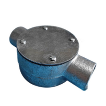Junction Box 2 Way | Galvanized & Stainless Steel | Push On Locfit Design | 25mm Conduit Entry by United Manufacturers Australia