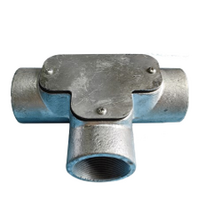 Conduit Fitting Inspection Tee | Galvanized & Stainless Steel | Push On Locfit Design | 32mm by United Manufacturers Australia