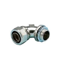Liquid Tight Connector 90 Degree 32mm | IP66 Waterproof | Nickel Plated Steel & TPE/Rubber by United Manufacturers Australia