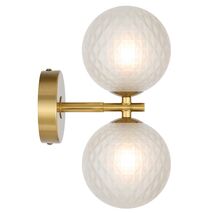 FELTON 2 LIGHT WALL LIGHT ANTIQUE GOLD