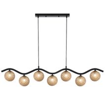 ORTON 7 LIGHT PENDANT BLACK