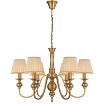 SIEDEL 6 LIGHT PENDANT W/SHADE