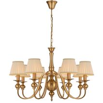 SIEDEL 8 LIGHT PENDANT W/SHADE