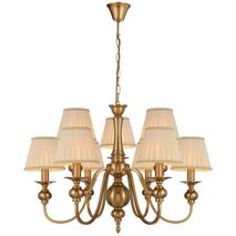 SIEDEL 9 LIGHT PENDANT W/SHADE