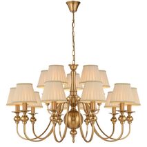 SIEDEL 15 LIGHT PENDANT W/SHADE